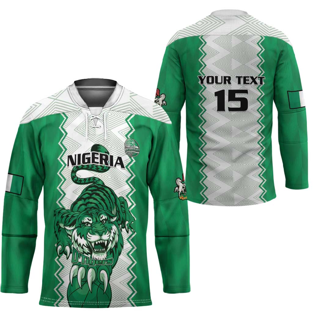 Nigeria Basketball Custom Hockey Jersey Go DTigers