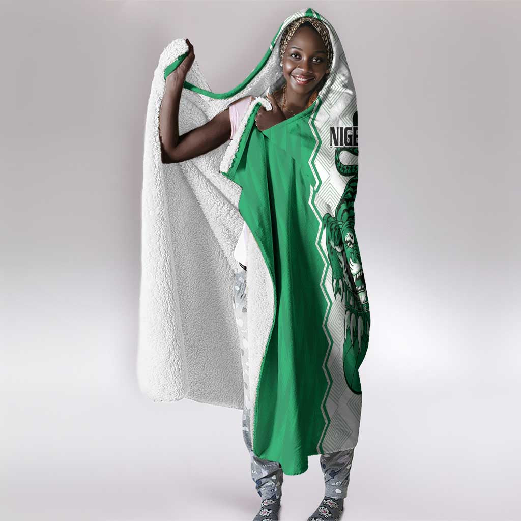 Afro Basketball Nigeria Hooded Blanket Go Champions DTigers - African Pride