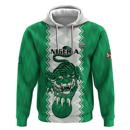 Afro Basketball Custom Nigeria Hoodie Go Champions DTigers - African Pride