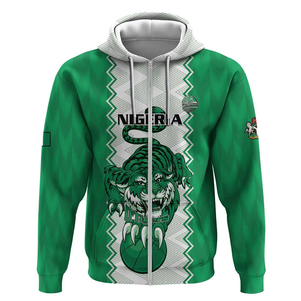 Afro Basketball Custom Nigeria Hoodie Go Champions DTigers - African Pride