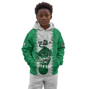 Afro Basketball Custom Nigeria Kid Hoodie Go Champions DTigers - African Pride