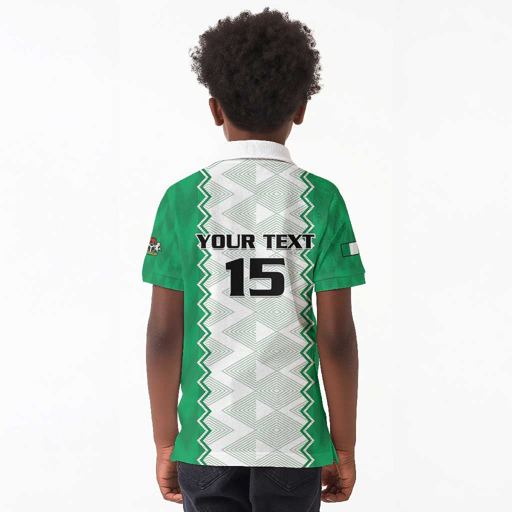 Afro Basketball Custom Nigeria Kid Polo Shirt Go Champions DTigers - African Pride