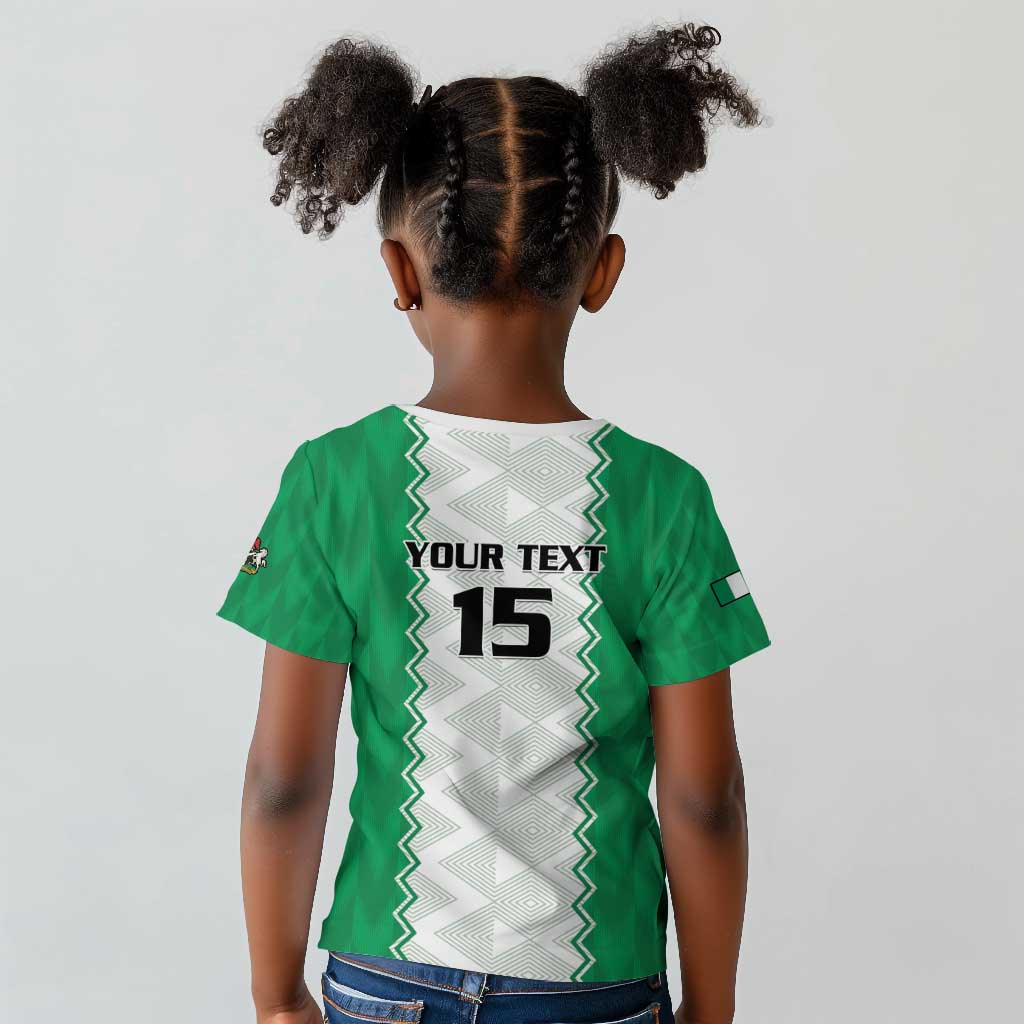 Afro Basketball Custom Nigeria Kid T shirt Go Champions DTigers - African Pride