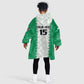 Afro Basketball Custom Nigeria Kid Wearable Blanket Hoodie Go Champions DTigers - African Pride