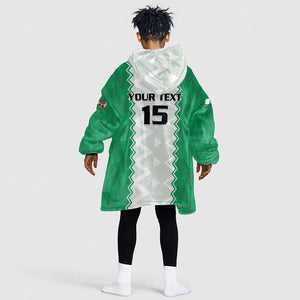 Afro Basketball Custom Nigeria Kid Wearable Blanket Hoodie Go Champions DTigers - African Pride