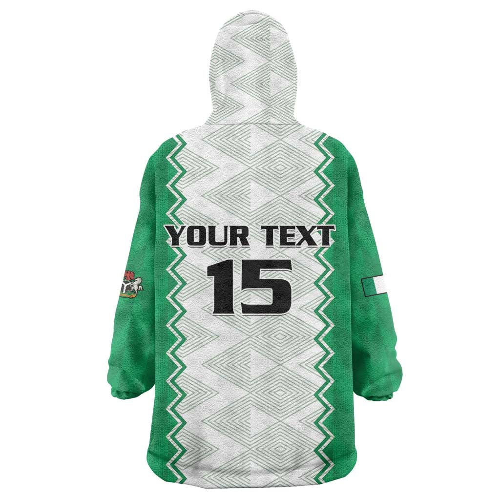Afro Basketball Custom Nigeria Kid Wearable Blanket Hoodie Go Champions DTigers - African Pride