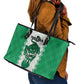 Afro Basketball Nigeria Leather Tote Bag Go Champions DTigers - African Pride