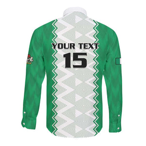 Afro Basketball Custom Nigeria Long Sleeve Button Shirt Go Champions DTigers - African Pride