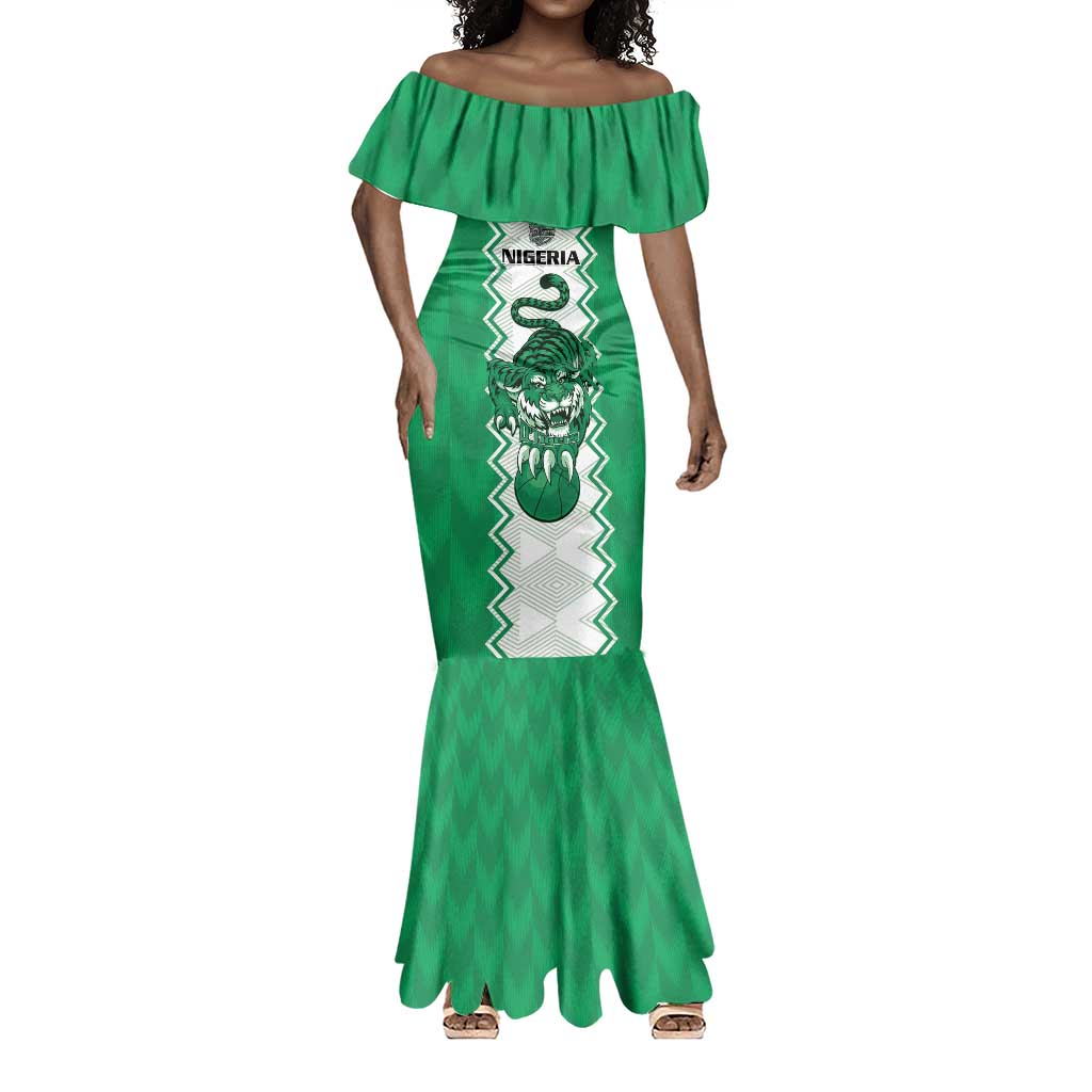 Afro Basketball Custom Nigeria Mermaid Dress Go Champions DTigers - African Pride
