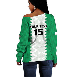 Afro Basketball Custom Nigeria Off Shoulder Sweater Go Champions DTigers - African Pride