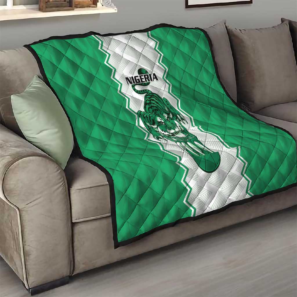 Afro Basketball Nigeria Quilt Go Champions DTigers - African Pride