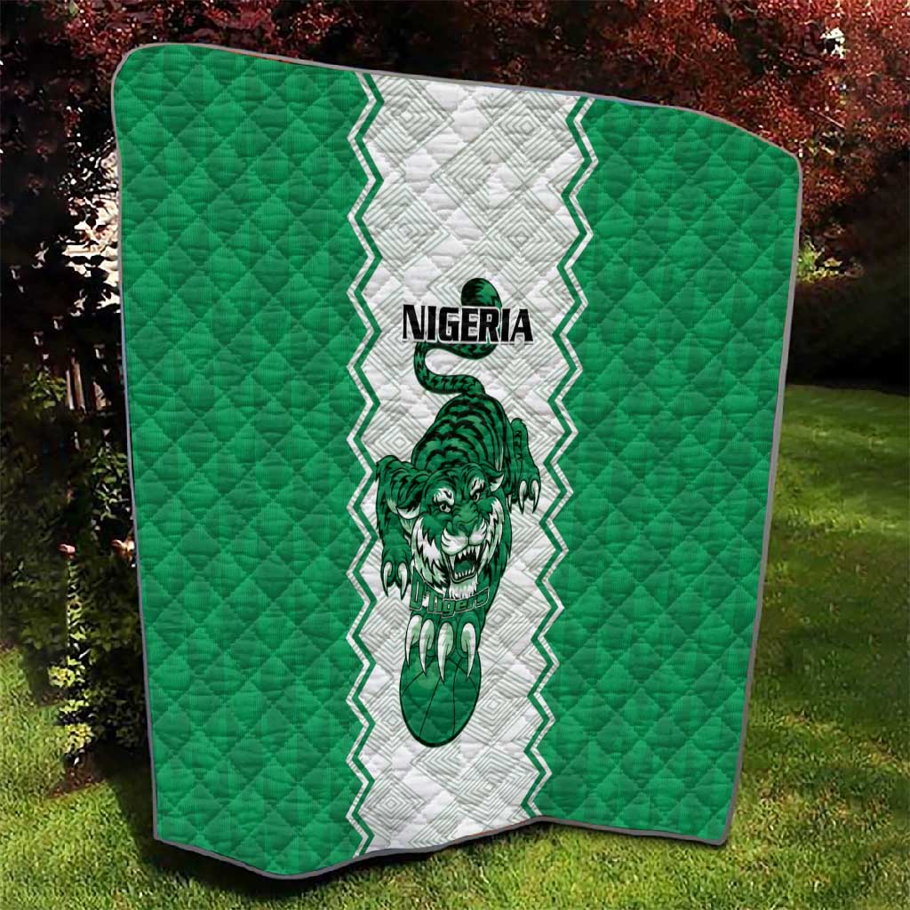 Afro Basketball Nigeria Quilt Go Champions DTigers - African Pride