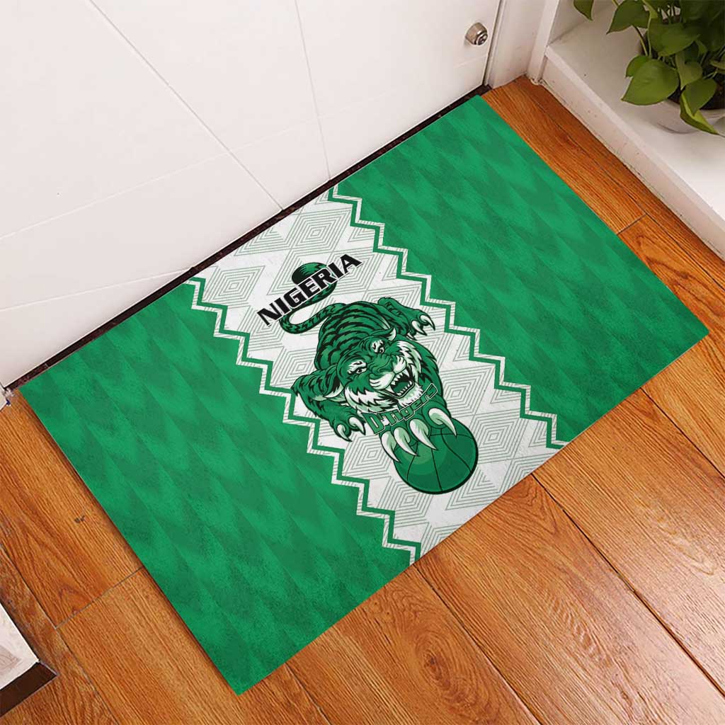 Afro Basketball Nigeria Rubber Doormat Go Champions DTigers - African Pride