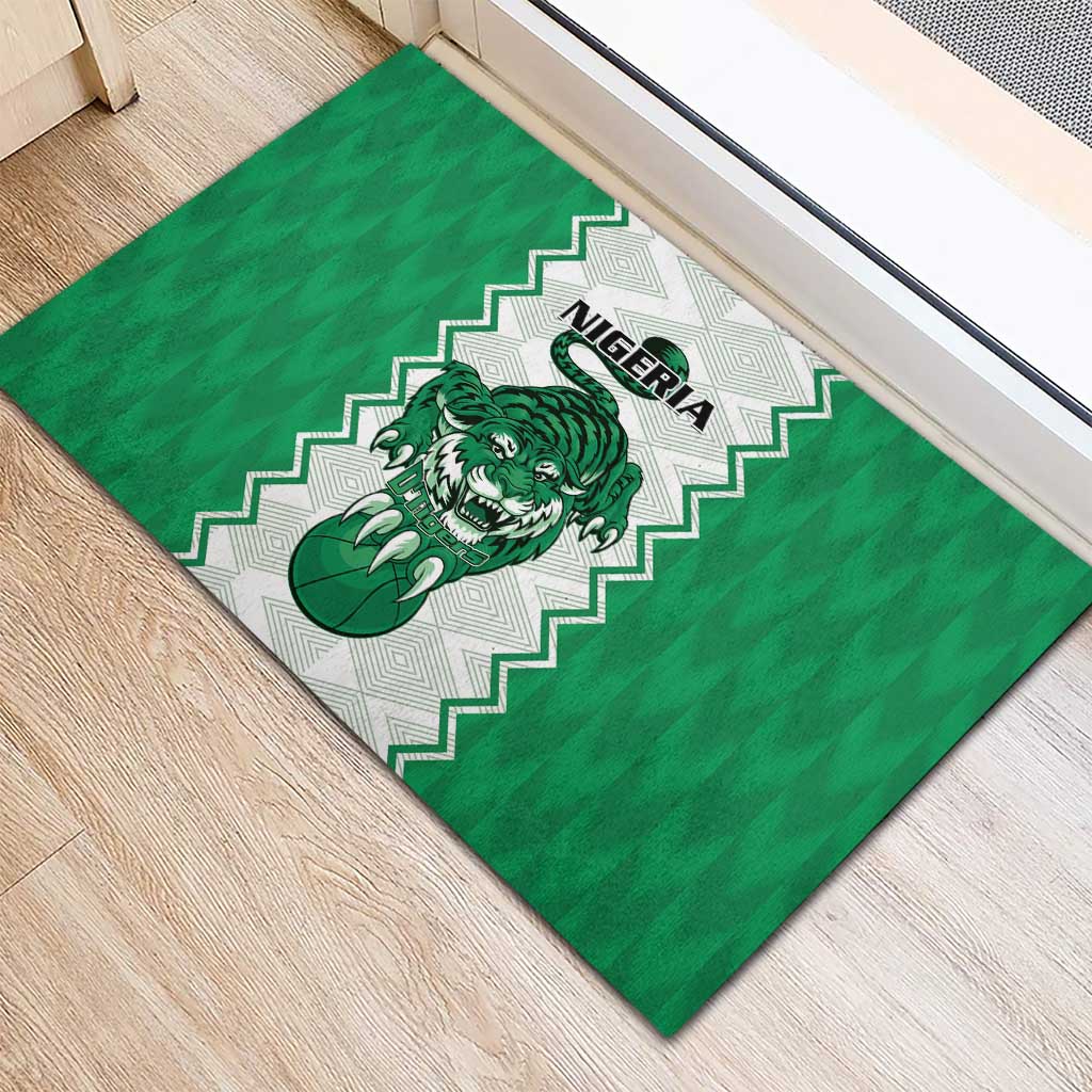 Afro Basketball Nigeria Rubber Doormat Go Champions DTigers - African Pride