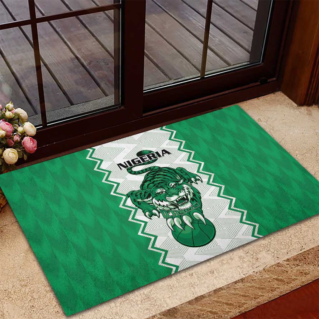 Afro Basketball Nigeria Rubber Doormat Go Champions DTigers - African Pride