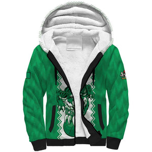Afro Basketball Custom Nigeria Sherpa Hoodie Go Champions DTigers - African Pride