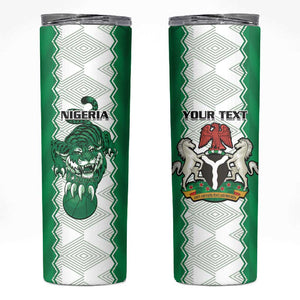 Afro Basketball Custom Nigeria Skinny Tumbler Go Champions DTigers - African Pride