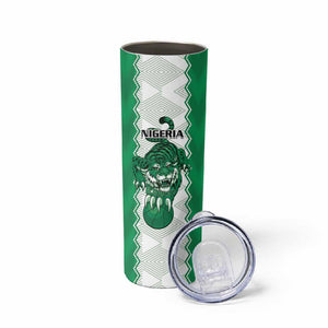 Afro Basketball Custom Nigeria Skinny Tumbler Go Champions DTigers - African Pride