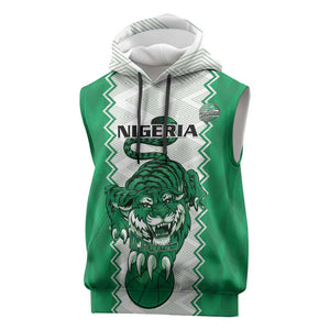 Afro Basketball Custom Nigeria Sleeveless Hoodie Go Champions DTigers - African Pride