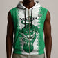 Afro Basketball Custom Nigeria Sleeveless Zip Hoodie Go Champions DTigers - African Pride