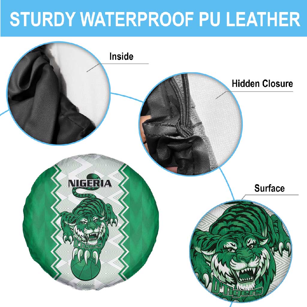 Afro Basketball Nigeria Spare Tire Cover Go Champions DTigers - African Pride