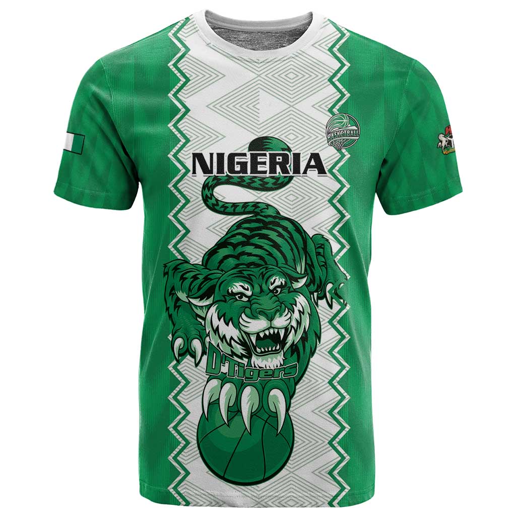 Afro Basketball Custom Nigeria T shirt Go Champions DTigers - African Pride