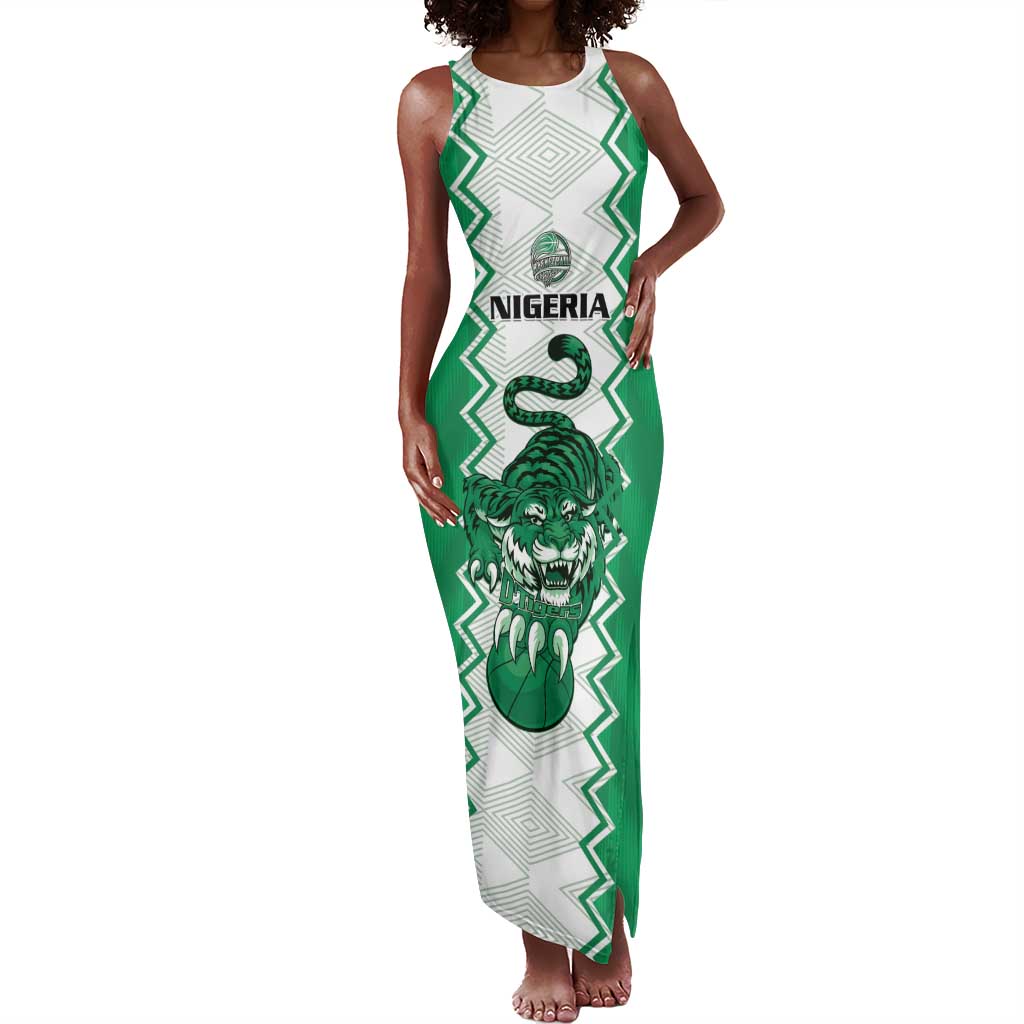 Afro Basketball Custom Nigeria Tank Maxi Dress Go Champions DTigers - African Pride