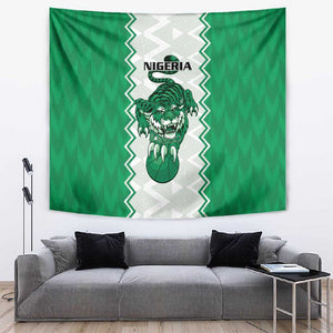 Afro Basketball Nigeria Tapestry Go Champions DTigers - African Pride