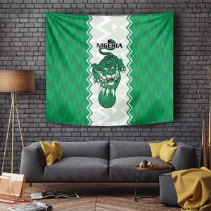 Afro Basketball Nigeria Tapestry Go Champions DTigers - African Pride
