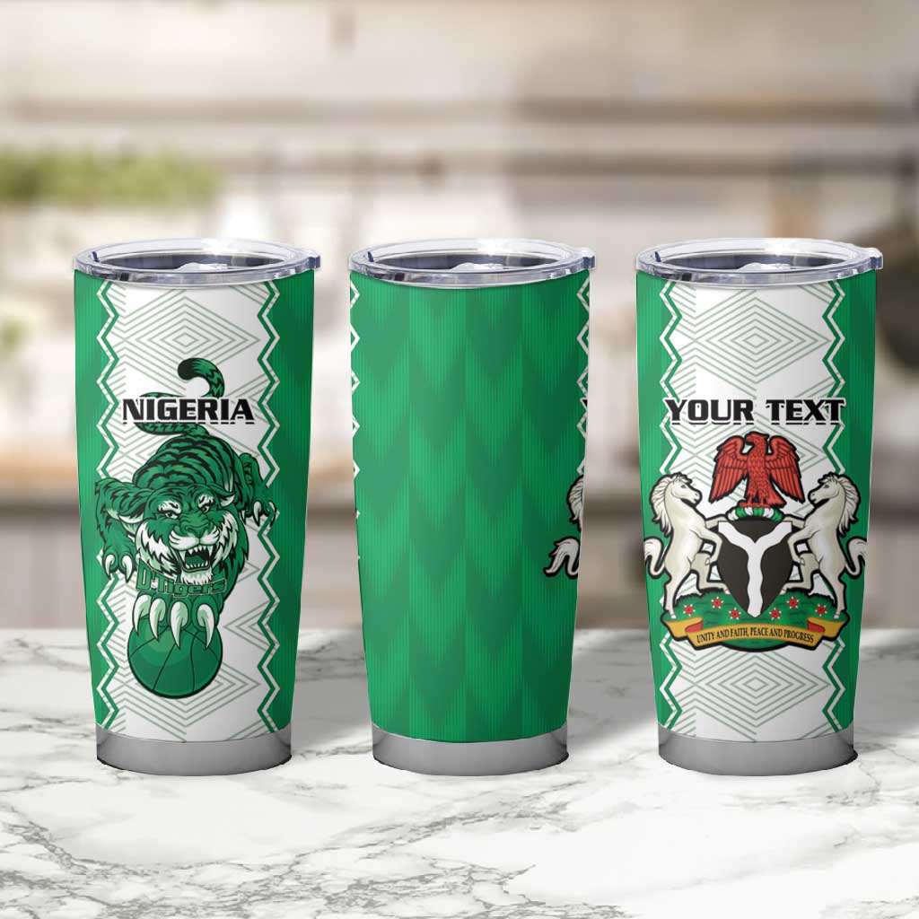 Afro Basketball Custom Nigeria Tumbler Cup Go Champions DTigers - African Pride