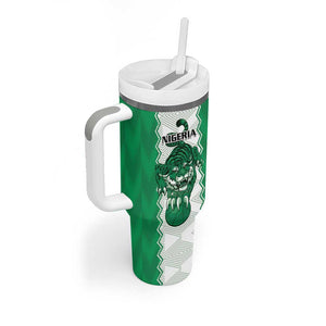 Afro Basketball Custom Nigeria Tumbler With Handle Go Champions DTigers - African Pride