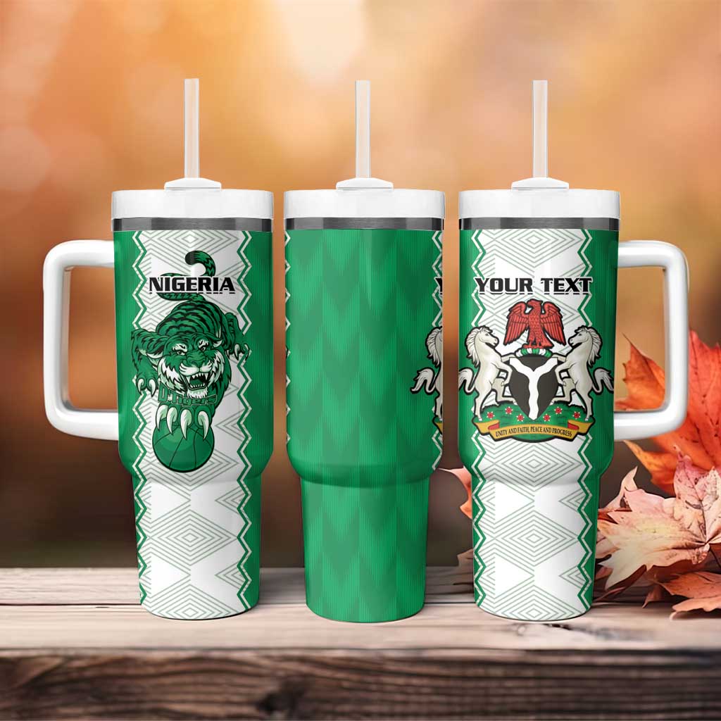 Afro Basketball Custom Nigeria Tumbler With Handle Go Champions DTigers - African Pride