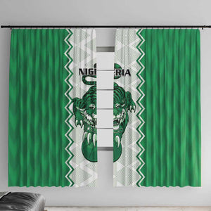 Afro Basketball Nigeria Window Curtain Go Champions DTigers - African Pride