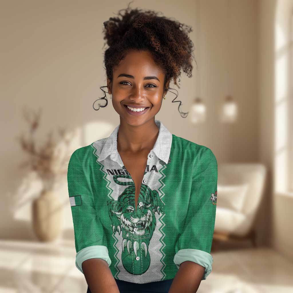 Afro Basketball Custom Nigeria Women Casual Shirt Go Champions DTigers - African Pride