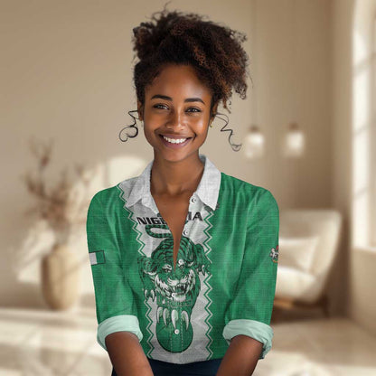 Afro Basketball Custom Nigeria Women Casual Shirt Go Champions DTigers - African Pride