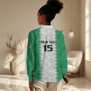 Afro Basketball Custom Nigeria Women Casual Shirt Go Champions DTigers - African Pride
