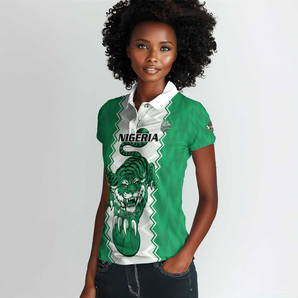 Afro Basketball Custom Nigeria Women Polo Shirt Go Champions DTigers - African Pride