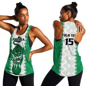 Afro Basketball Custom Nigeria Women Racerback Tank Go Champions DTigers - African Pride