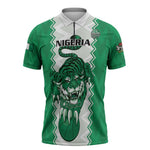 Nigeria Basketball Custom Zipper Polo Shirt Go DTigers