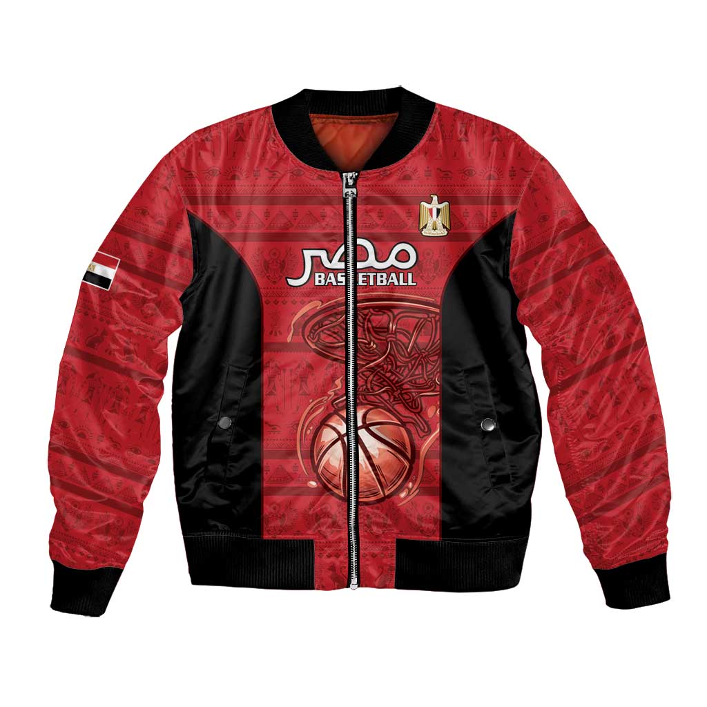 Afro Basketball Custom Egypt Bomber Jacket Come On Pharaohs - African Pride