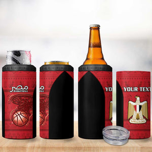 Afro Basketball Custom Egypt 4 in 1 Can Cooler Tumbler Come On Pharaohs - African Pride