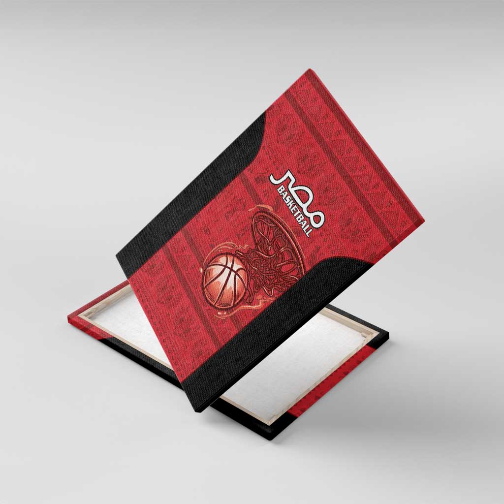 Afro Basketball Egypt Canvas Wall Art Come On Pharaohs - African Pride