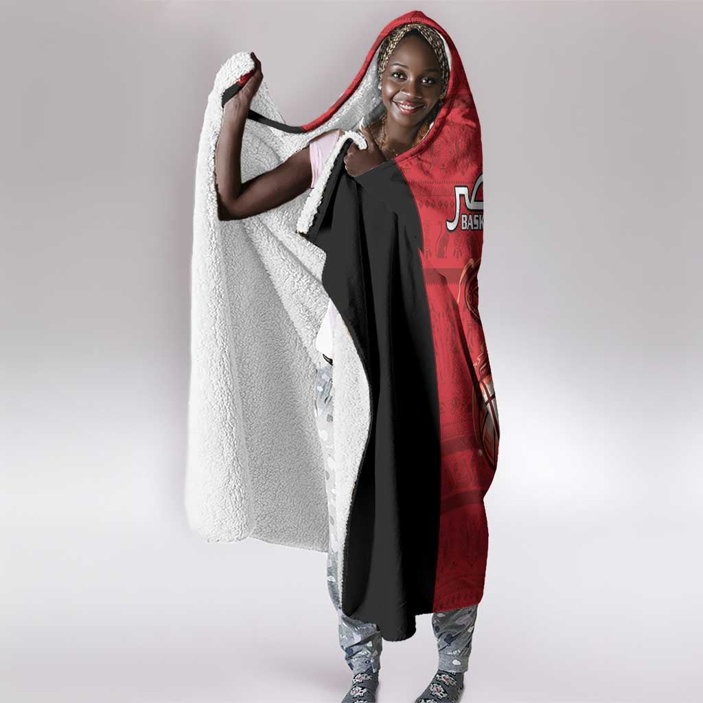 Afro Basketball Egypt Hooded Blanket Come On Pharaohs - African Pride