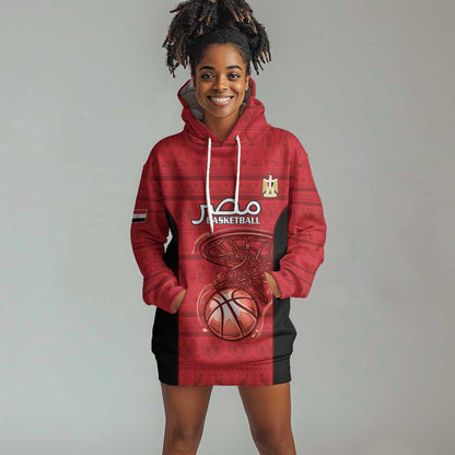 Afro Basketball Custom Egypt Hoodie Dress Come On Pharaohs - African Pride
