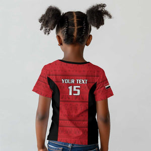 Afro Basketball Custom Egypt Kid T shirt Come On Pharaohs - African Pride