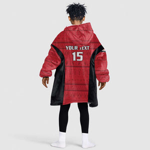 Afro Basketball Custom Egypt Kid Wearable Blanket Hoodie Come On Pharaohs - African Pride