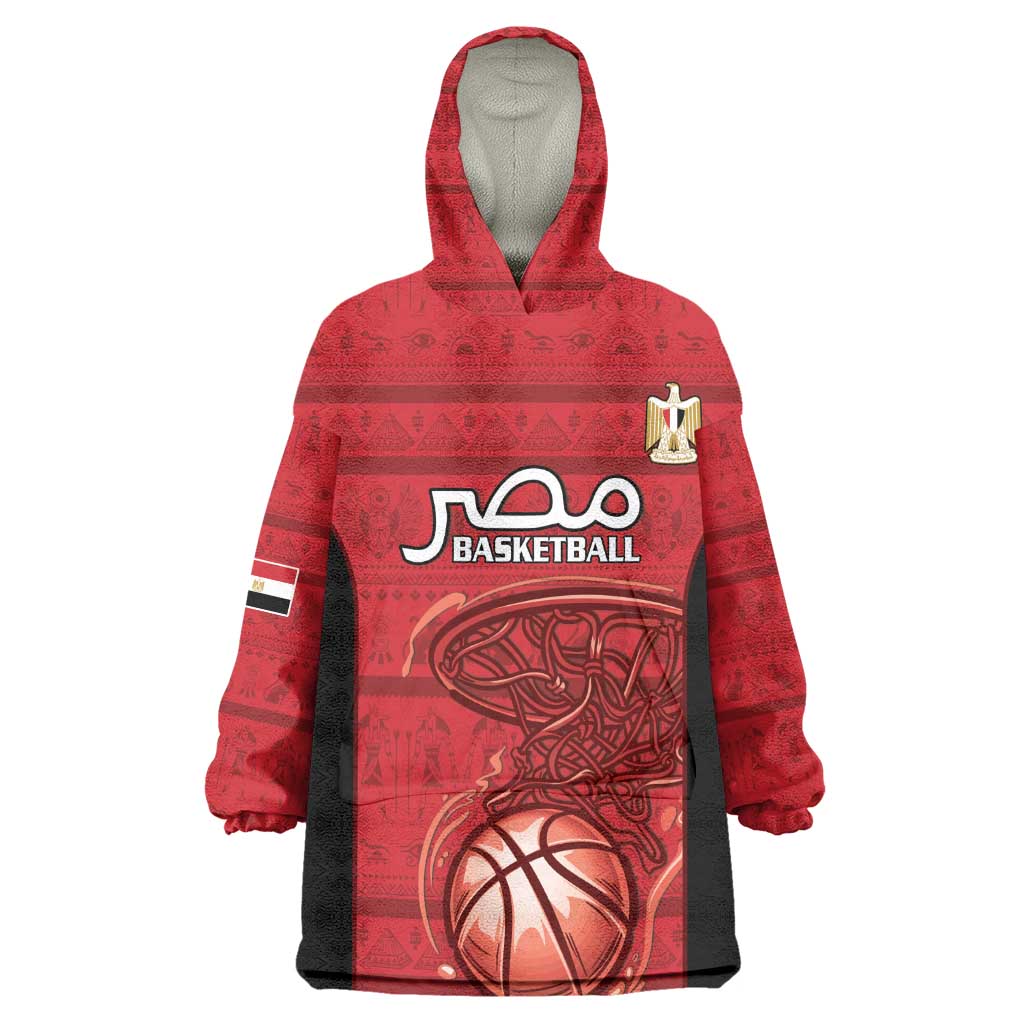 Afro Basketball Custom Egypt Kid Wearable Blanket Hoodie Come On Pharaohs - African Pride