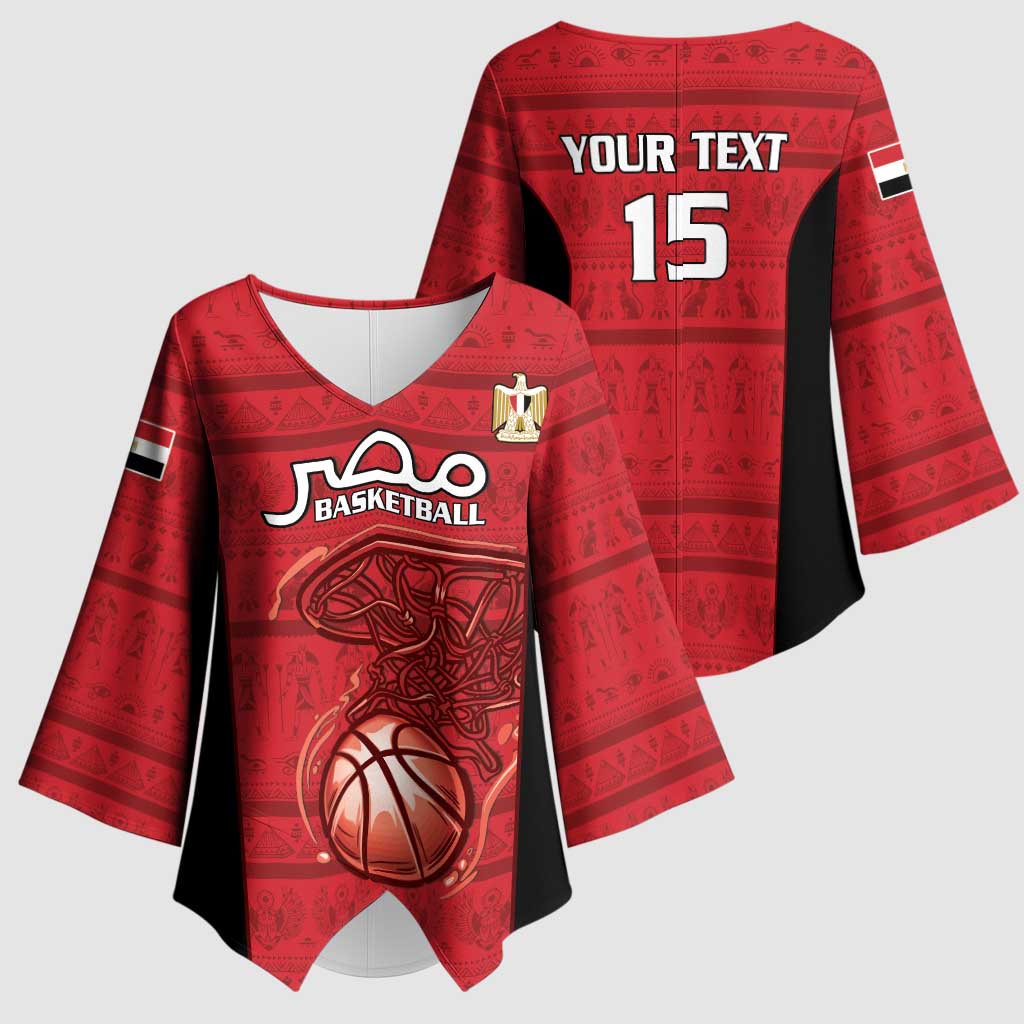 Egypt Basketball Custom Kimono Sleeve Blouse Go Pharaohs