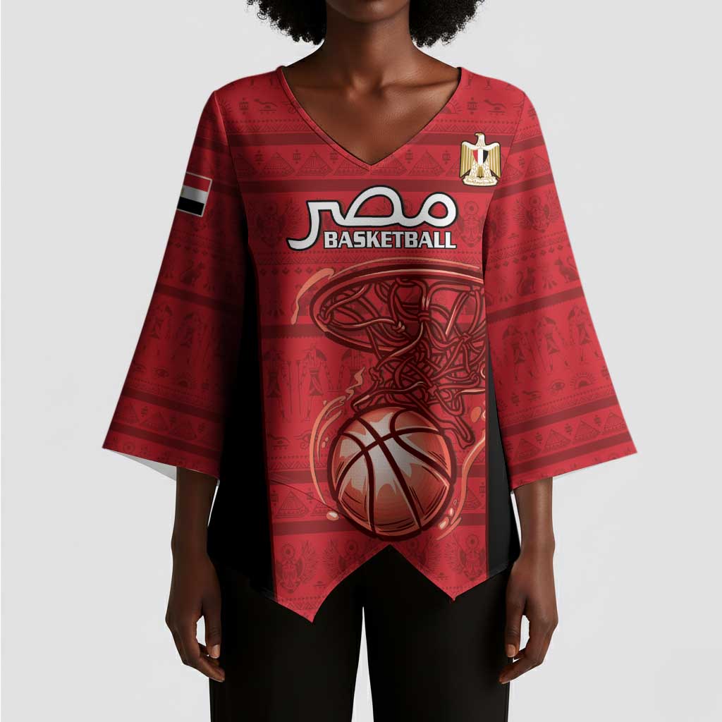 Egypt Basketball Custom Kimono Sleeve Blouse Go Pharaohs