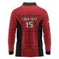 Afro Basketball Custom Egypt Long Sleeve Polo Shirt Come On Pharaohs - African Pride